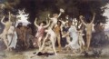 La juventud de Baco William Adolphe Bouguereau desnudo
